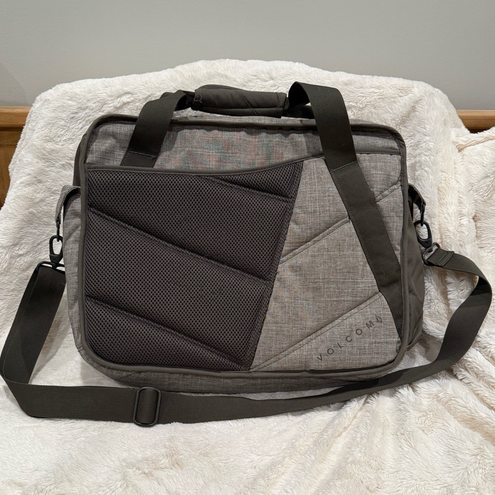 Volcom Two-Tone Gray Laptop Bag